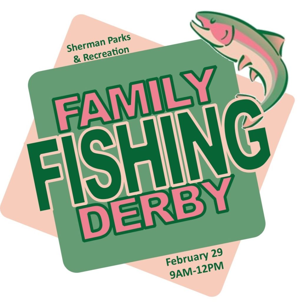 Fishing Derby Logo II Sherman Parks & Rec