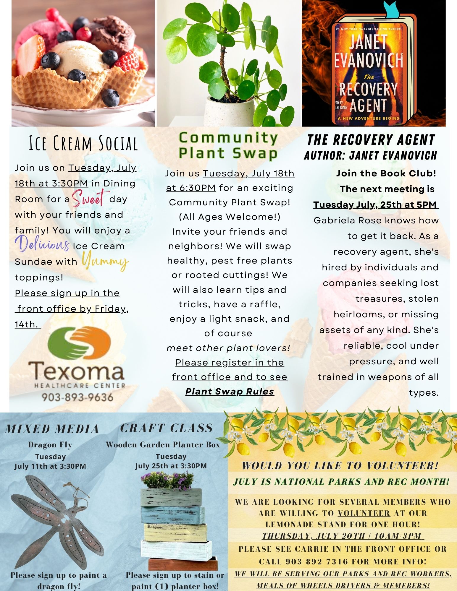 Newsletter Sherman Parks & Rec