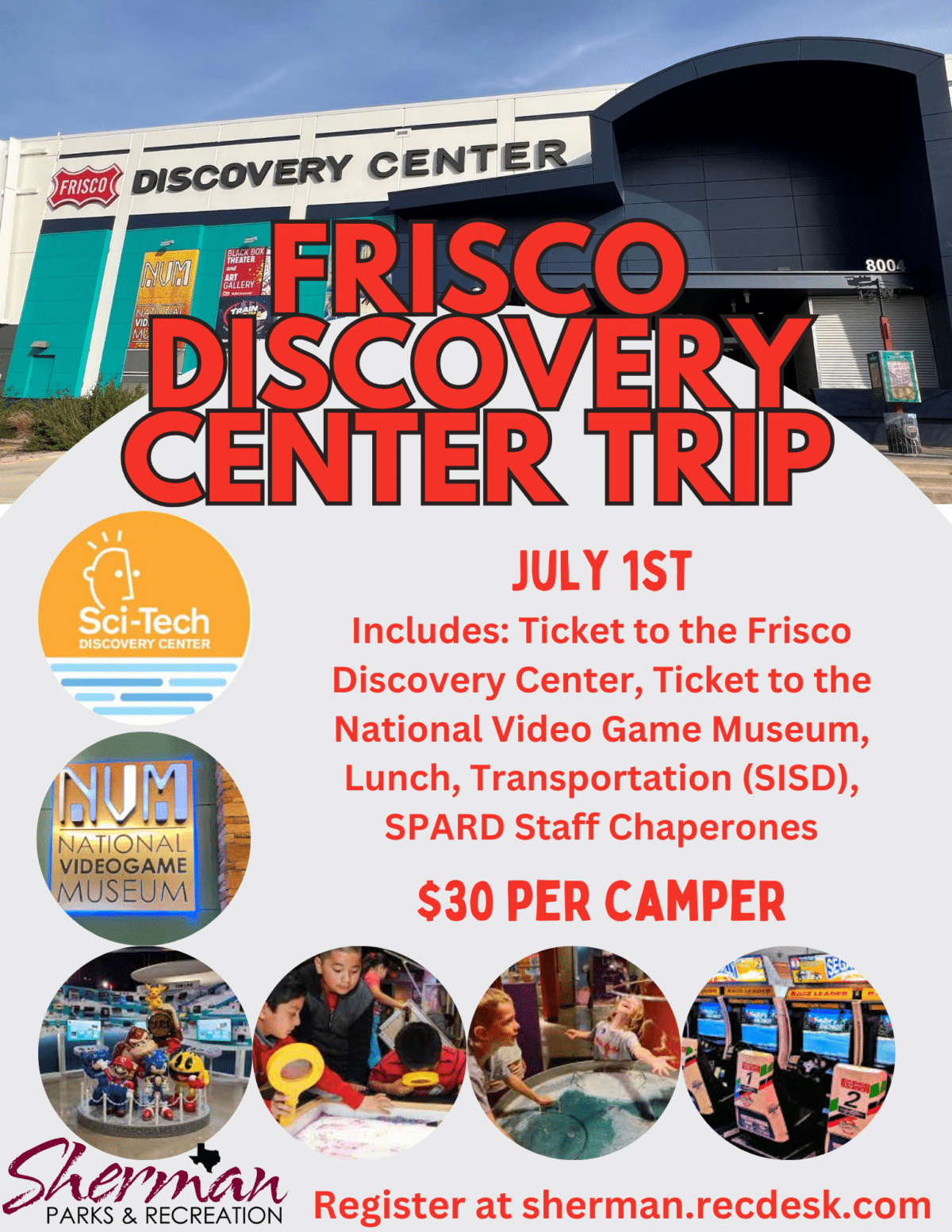 Discover the Frisco Discovery Center! Sherman Parks & Rec